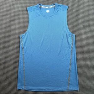 Hind Mens Running Tank Top Medium Blue Sleeveless Athletic Performance Shirt
